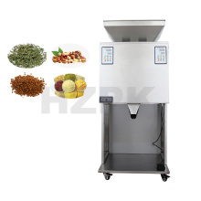 HZPK semi automatic coffee spices food tea sugar and rice powder granule particle can jar glass bottle weight filling machine